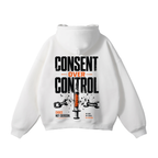 MY BODY MY CHOICE — Oversized UNISEX Hood - WHITE