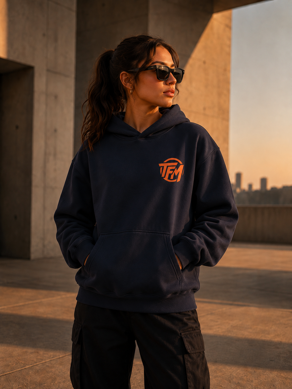 MY BODY MY CHOICE — Oversized UNISEX Hood - NAVY