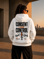 MY BODY MY CHOICE — Oversized UNISEX Hood - WHITE