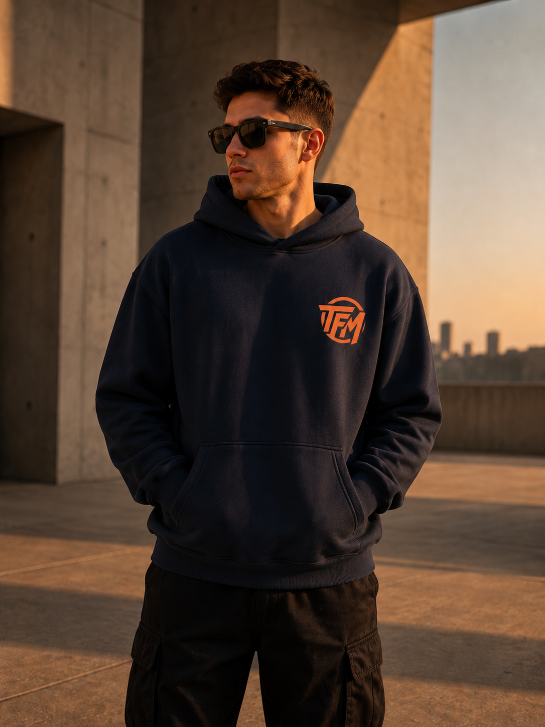 MY BODY MY CHOICE — Oversized UNISEX Hood - NAVY