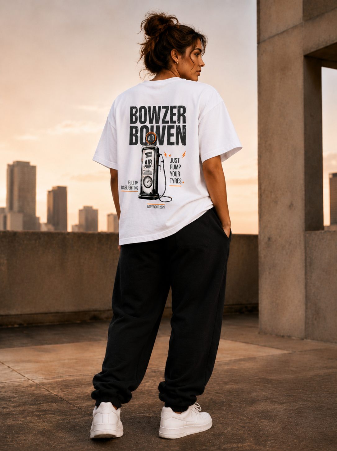MY BODY MY CHOICE — Oversized UNISEX Tee - WHITE