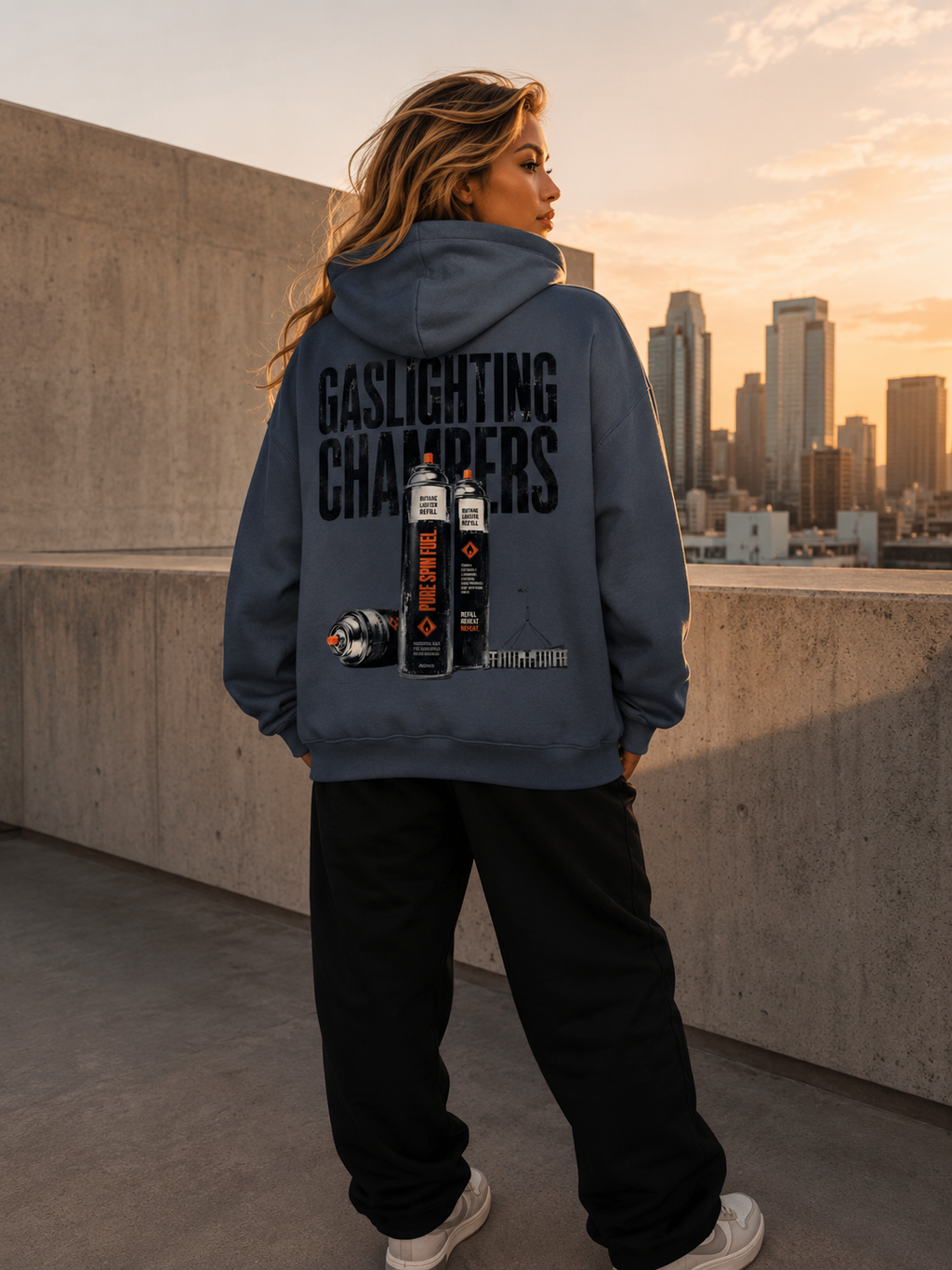 THE GAS CHAMBERS— Oversized UNISEX Hood