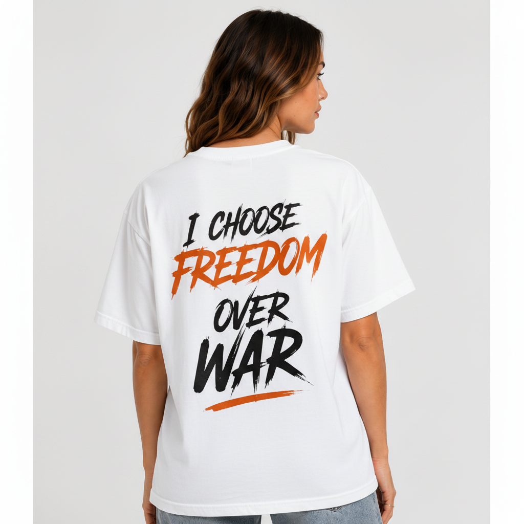 FREEDOM VS CONTROL OVERSIZED UNISEX TEE